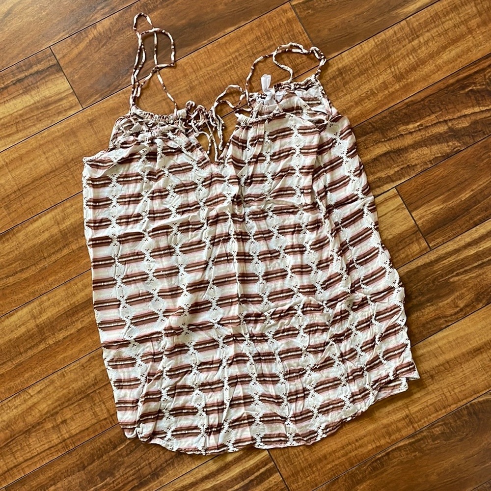 Acacia Strappy Beach Coverup, Size M
